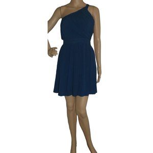 Kimchi Blue Medium One Shoulder Crinkle Texture Grecian Dress Urban Outfitters